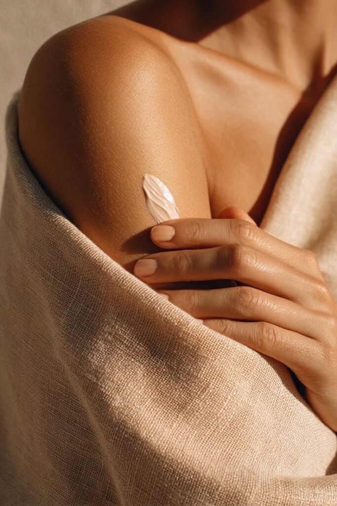 Mulher em momento de autocuidado representando a baixa libido feminina e a relação com a sexualidade.